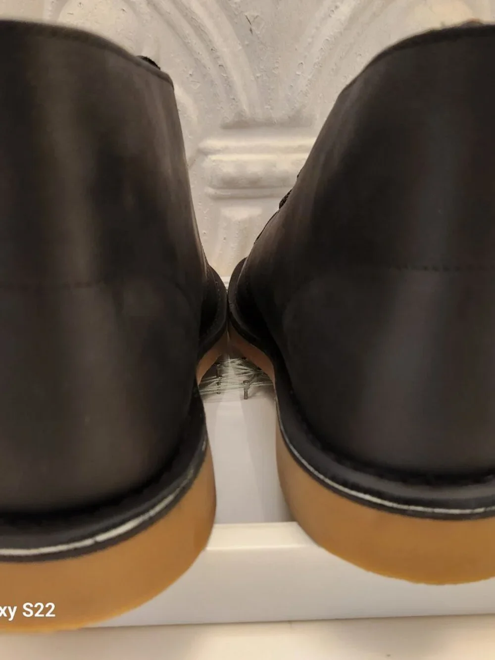 Clarks Bushacre 3 Chukka Boots. Black Leather. Size 12. Men's